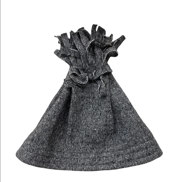 KUNA 60% alpaca 40% wool blend ponytail beanie hat heather gray main image 9